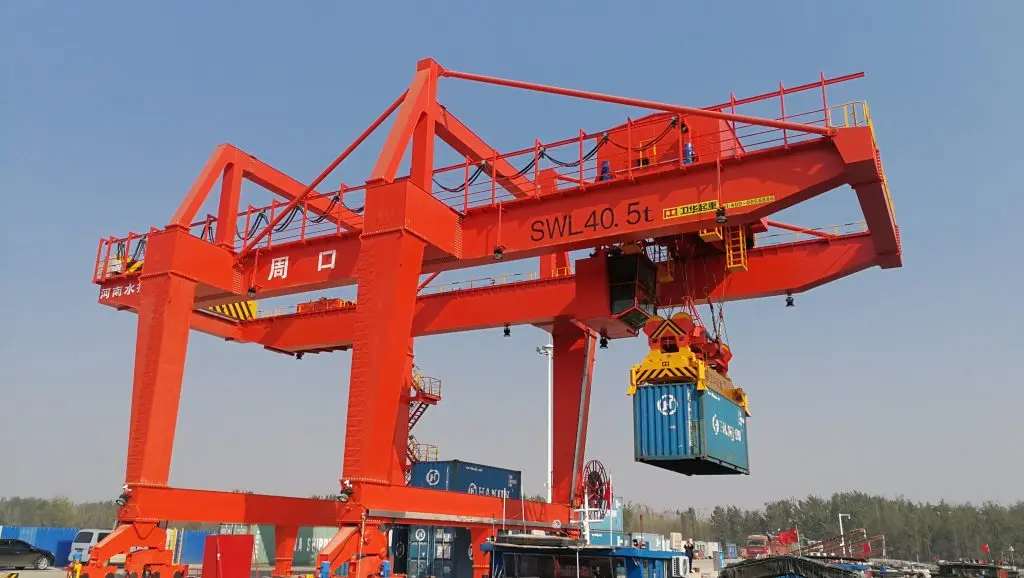 40 Ton 50 Ton With Trolley Rmg Container Port Traveling Double Girder ...