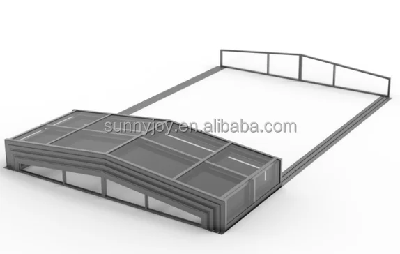 Remote Control Polycarbonate Automatic Hard Plastic Pc Swimming Pool ...