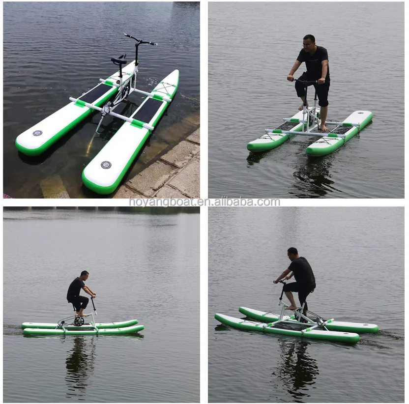 Adult Pedal Boat Pvc Inflatable Single Water Cycle Bike Water Bike ...