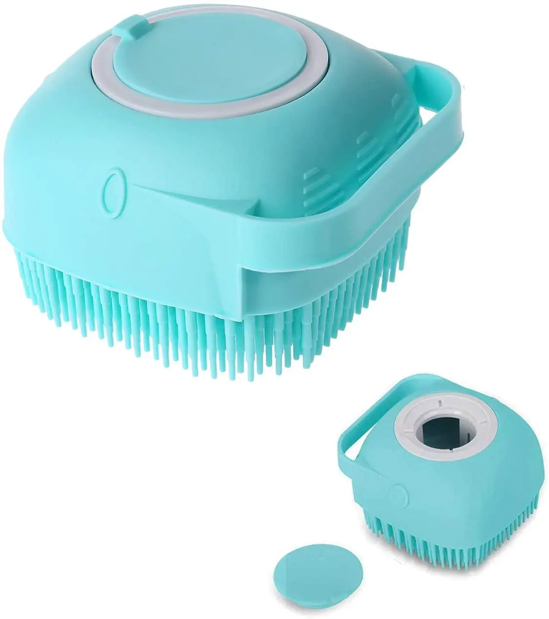 Dog Shower Brush Soft Silicone Pet Shampoo Massage Dispenser Pet