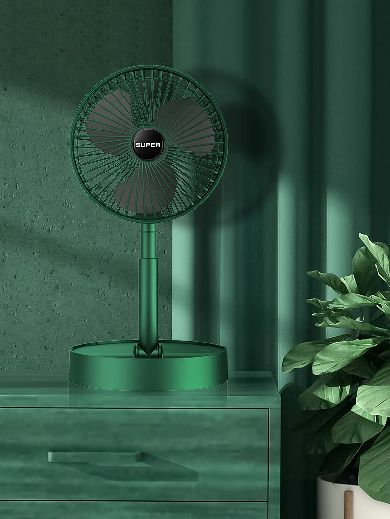 2022 Best Sales Mini Portable Foldable Desktop Air Cooling Fan USB Rechargeable Air Cooler Table Pedestal Fan Price Singapore