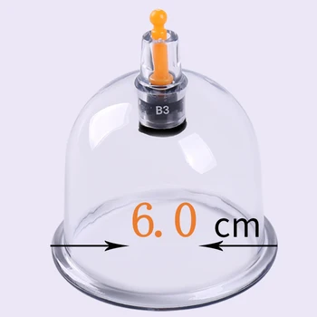 BY  B02 6cm thick hijama cups wholesale massage Disposable cupping therapy suction cups cupping hijama cups for cupping