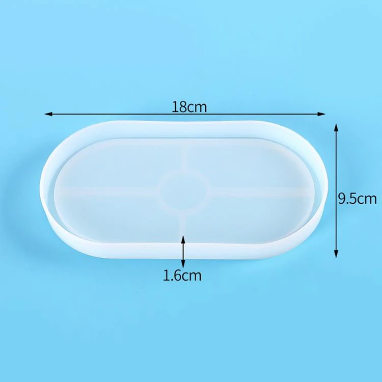 White Oval Mold Ashtray Mold Coaster Flexible Silicone Tray Mold Polygon  Epoxy Resin Casting Molds Plaster Mold DIY Craft Tool