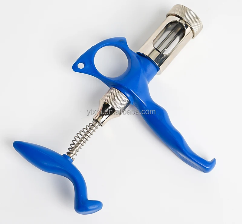 6ml Veterinary Poultry Vaccination Injection Continuous Automatic Fowl Vaccine Syringe Double Needles Chick Pox Vaccinator