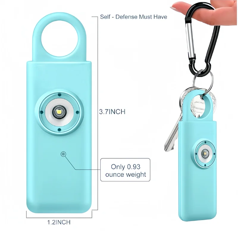 130db Emergency Self Defense Alarm Keychain Safety Defence Key Chain ...