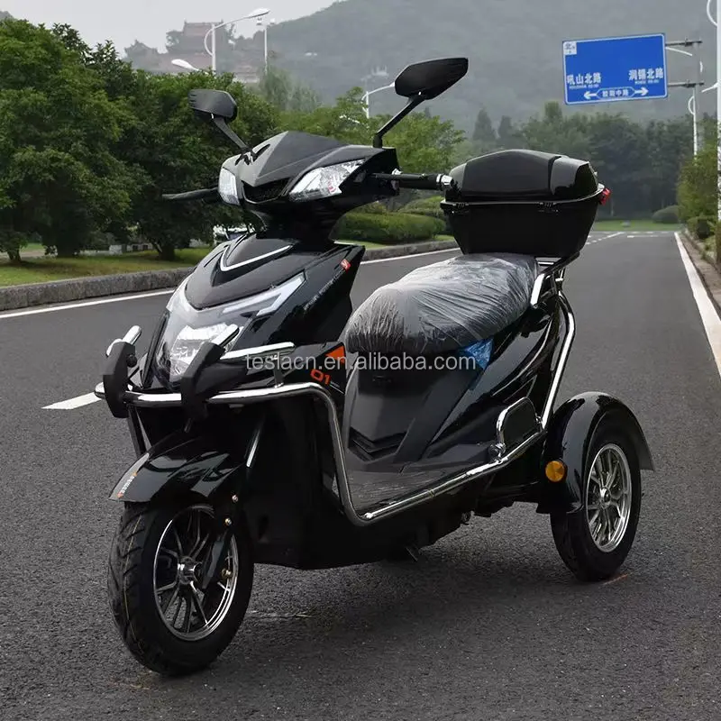 Three Wheel Electric Moto 1000w 2000w 60v 72v Long Range Electric Motorcycle With Dual Remote