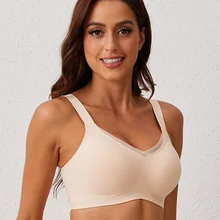 Custom Workout Daily Bra Customizable Seamless Plus Size Wireless Bra Thin Supportive Push up Bra for Russia North America Women