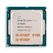 Used cpu i3-9100T for intel core I3 9100T 9100E  9100TE  9100 9100F  9gen desktop processor pc gaming LGA1151