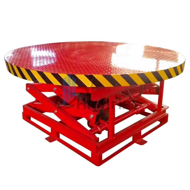 Performance Exhibition Human Rotating Platform Hydraulic Lifting Stage Scissor Lift Concert Stage