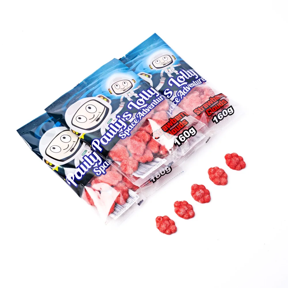 Factory Custom Made Cloud Shaped Gummies With Strawberry Flavor in Soft Candies