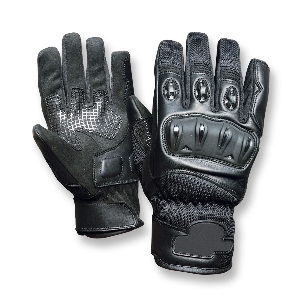 Sedici Summer Leather Motorcycle/Cycle Racing knuckle breathable Short Gloves 