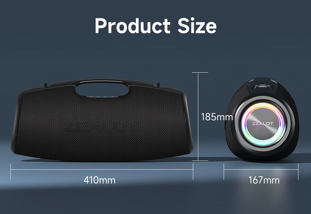 新品 ZEALOT S78 100W ワイヤレススピーカー Zealot 100W S78 Wireless Speaker - Portable Bluetooth Audio