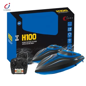 Best Gift for Kids 2.4G Four Channel Remote Control High Speed Racing Boat With HD LCD Screen