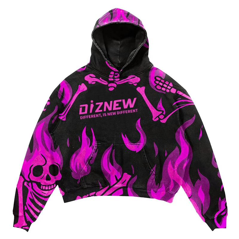 DiZNEW Clothing Manufacturers Custom Logo With Designs Wholesale High Quality Fashion Men's Hoodie details