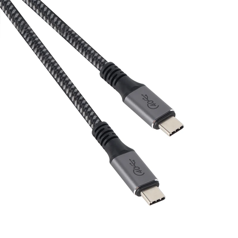 VCOM Type C to Type C USB4 Cable 100W 5A Charging 40Gbps Data Transfer Thunderbolt 4 3 8K Audio Video USB Cable
