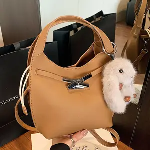 Elegant Lightweight PU Leather Women's Handbag Casual Shoulder/Crossbody Tote Zipper Closure Multi-Use for Daily Special