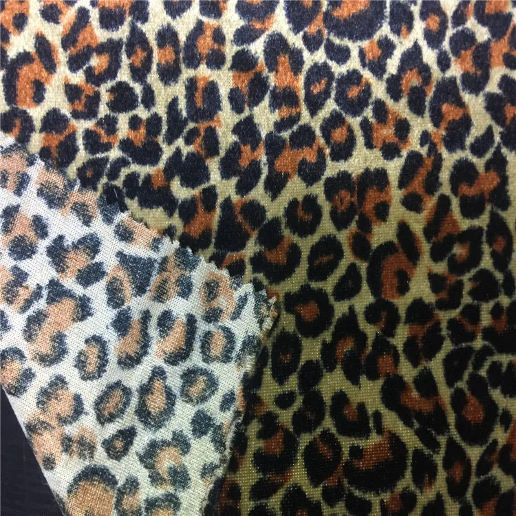 New fashionable leopard dress leopard print fabric leopard polyester fabric for garment