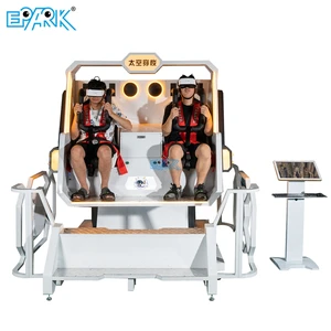 VR Panda Warriors 2 Players Vr 360 Degree Rotation Roller Coaster Simulator 9d Rotating Chair Virtual Reality