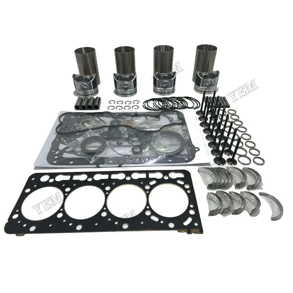 16V V3300 V3300-T Overhaul Rebuild Kit for Kubota Bobcat S220 S250 T225 245