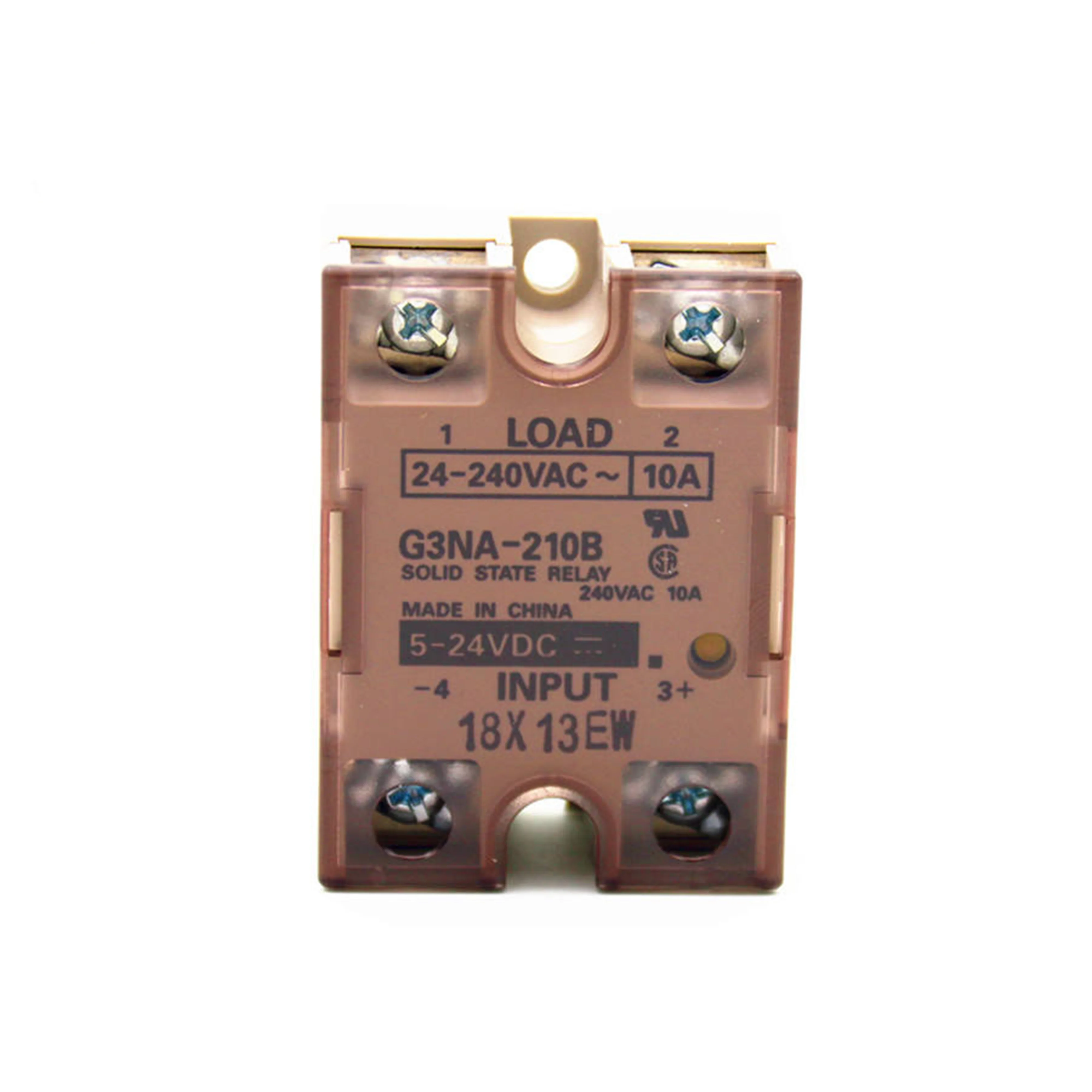 New Original Omron G3NA series solid state relay. 10A load current, 5–24V DC input, zero-cross triggering, compact structure, long service life. Features low power consumption and high reliability. Widely used for heating control, lighting control, small 