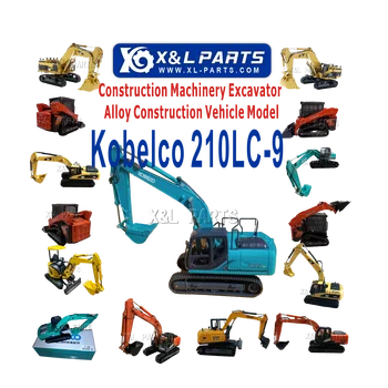 Construction Machinery X&L Parts Alloy Engineering Vehicle Models For Kobelco 210LC-9 1:40  Alloy Construction Vehicle Model