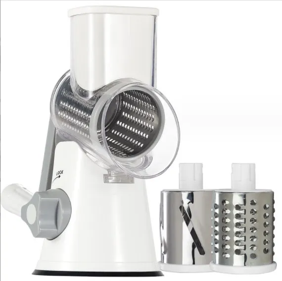 New Kitchen Multifunction Manual Mandoline Slicer Vegetable Chopper Nut Shredder Rotary Cheese Grater