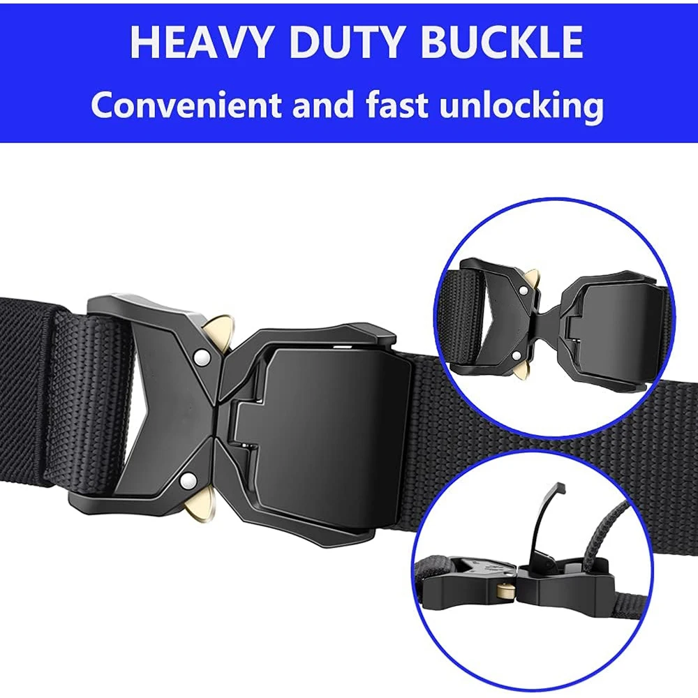 Waterproof Multifunctional Tactical Belt Riggers Belts Heavy Duty Quick-Release Aluminum Alloy Buckle Tactical Belt