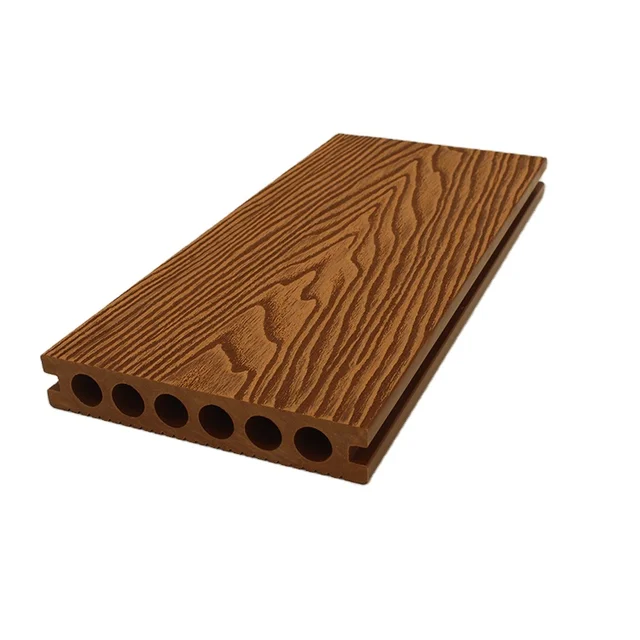 eco-friendly terrasse high quality deep embossed wpc decking te deck 3D Wood Plastic Composite Tiles Flooring Outdoor