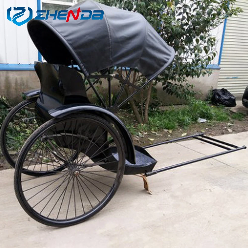 古典的な上海観光旅行人力車2輪馬の夜明けの馬車販売ZD-RS13