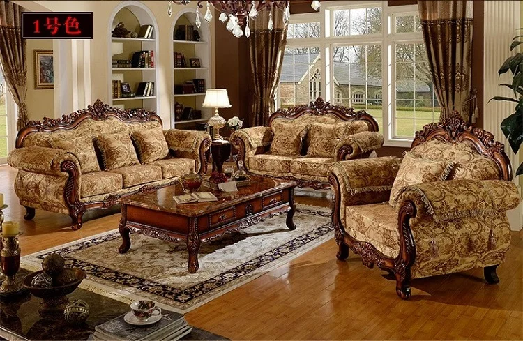 Wholesale Antique Wooden Living Room Sofas With Good Quality Was09 ...