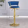 Sapphire blue-high-style gold-plated legs