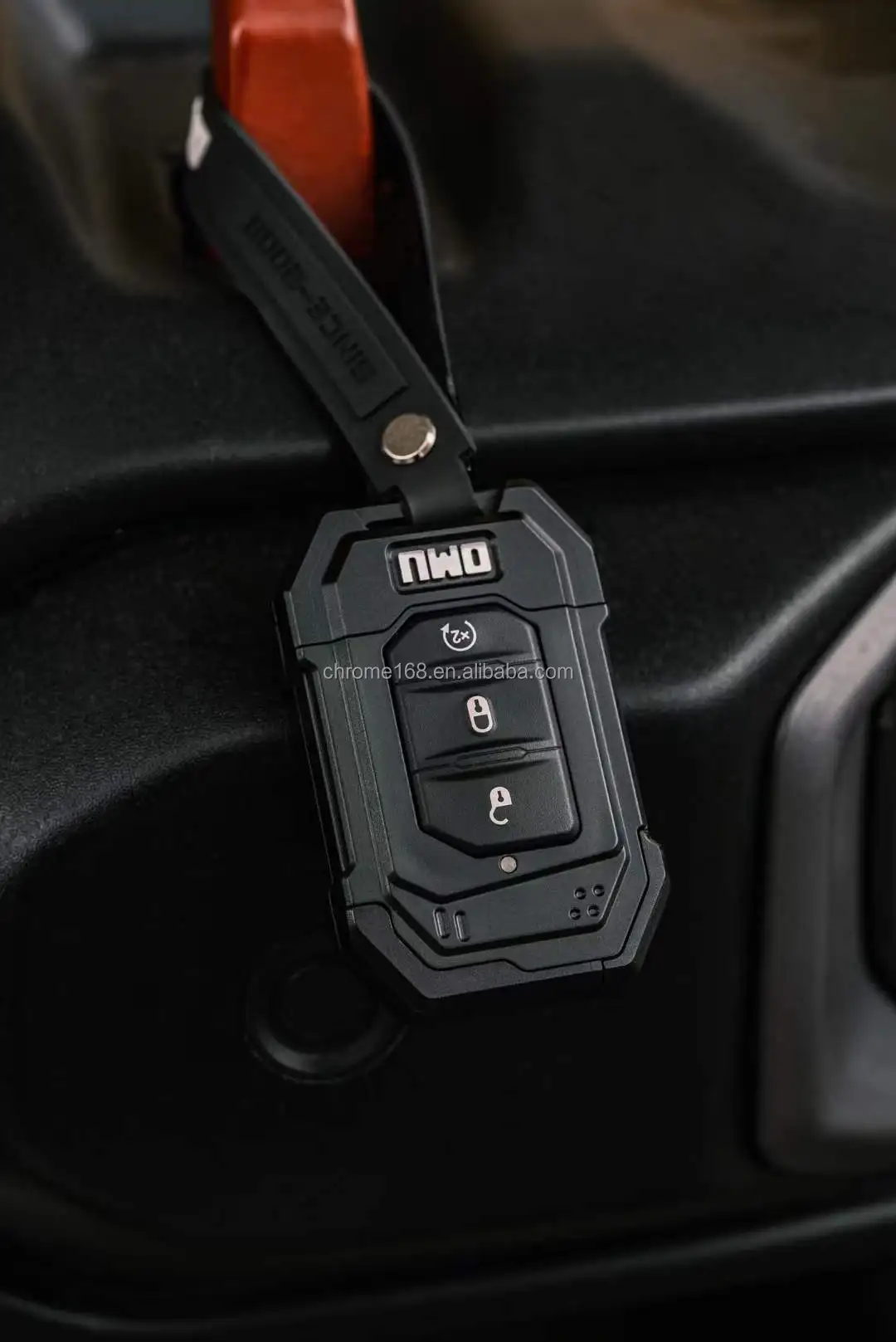 エン OMU Key Case for Jeep Wrangler JL & Gladiator JT - Black