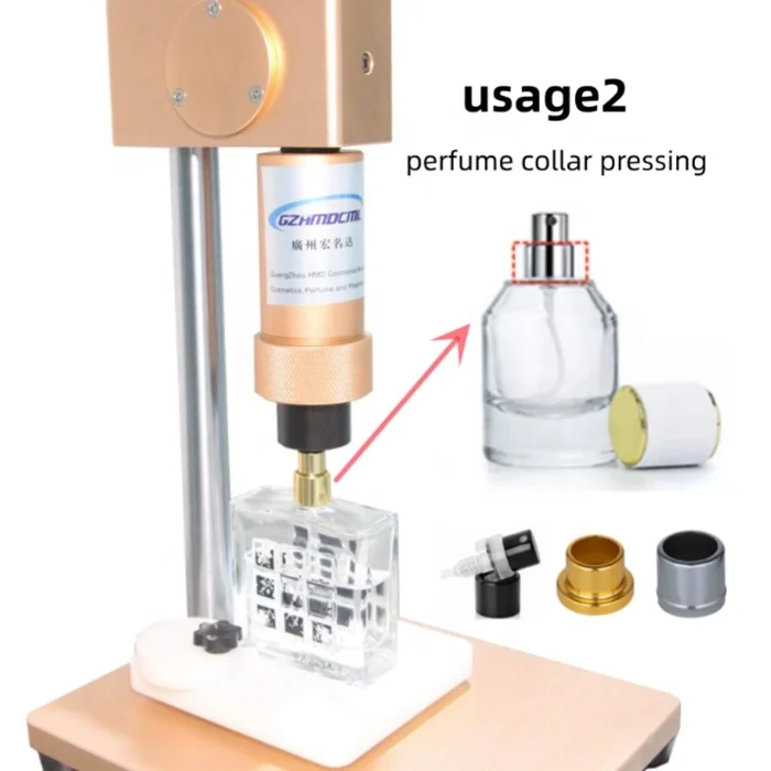 Manual Perfume Glass Bottle Crimping Machine Capper and Collar Press Packing Aerosol Sprayer Crimper Capping Pressing Equipment