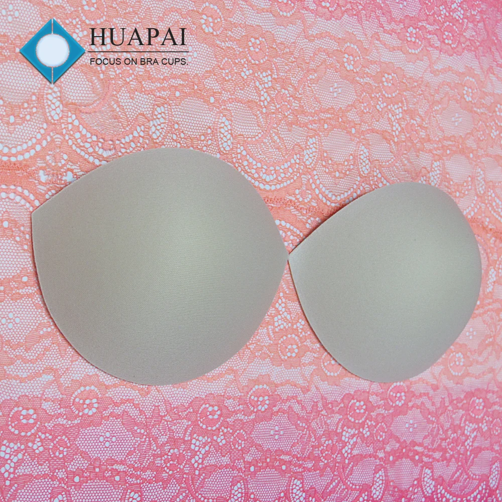 070 Small Size Padding Bra Cup Oval Shape 15mm Thick Push-up Foam Bra Pad Dress Made Quality Polyester Sponge OEM Available