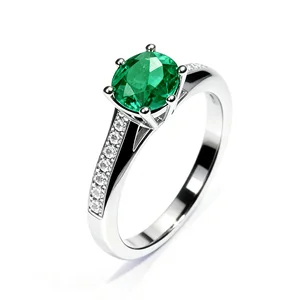 Women Luxury Moissanite Engagement Rings VVS1 1CT Moissanite Diamond Halo Anniversary Wedding Promise Ring