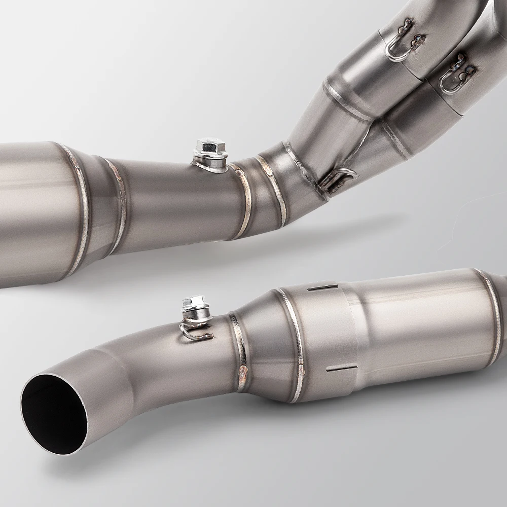Motorcycle Exhaust Escape Full System Front Mid Link Pipe for ER6N