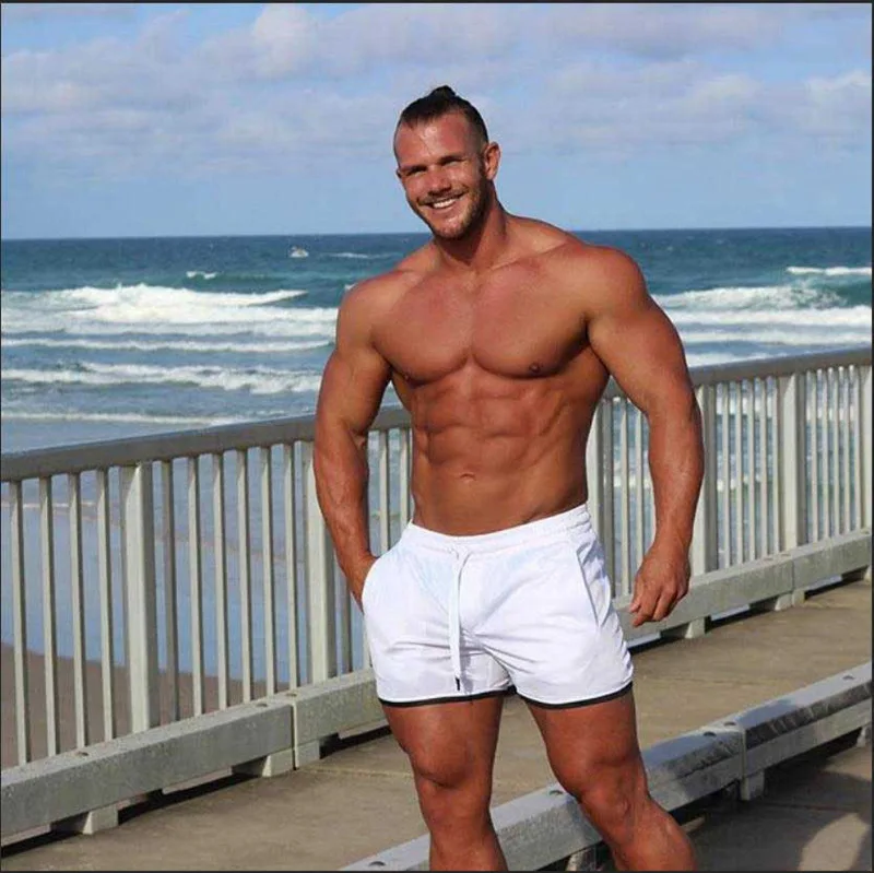 European and American men's sports shorts men's new summer running shorts men's fiess fashion quick drying shorts855_voghion.com