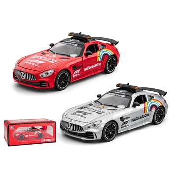 1/24 Mercedes-AMG GTR Safety Car F1 2020 Diecast Alloy Metal Toy Car Miniature Vehicle Model Collection Gift For Boy Kids