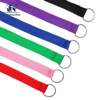 Wholesale Polyester Blend Durable Colorful Multi-purpose Walking Training Grooming pet dog slip leash lead