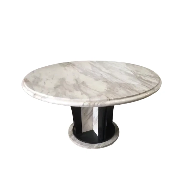 6 Seater Marble Round Dining Table With Lazy Susan Buy Marble Round