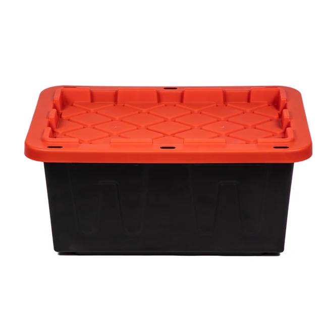 Durable 17 Gallon Heavy Duty Plastic Storage Box with Lids