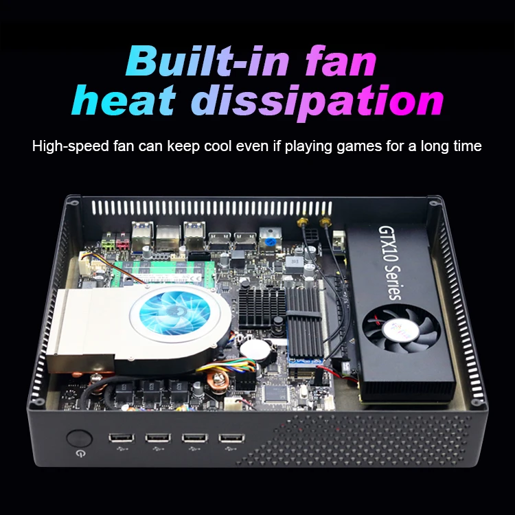 10th Gen I9 I7 I3 I5 Gtx1050ti 4G Desktop Computer for Gaming