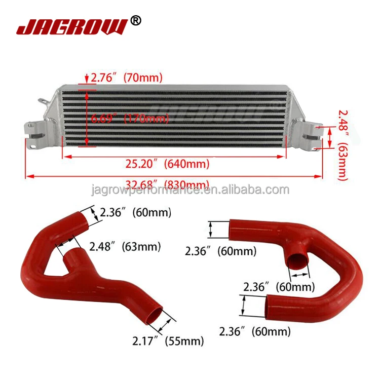 Aluminum Turbo Intercooler Kit For Vw Golf Mk5 Mk6 Gti 2.0 Fsi Buy