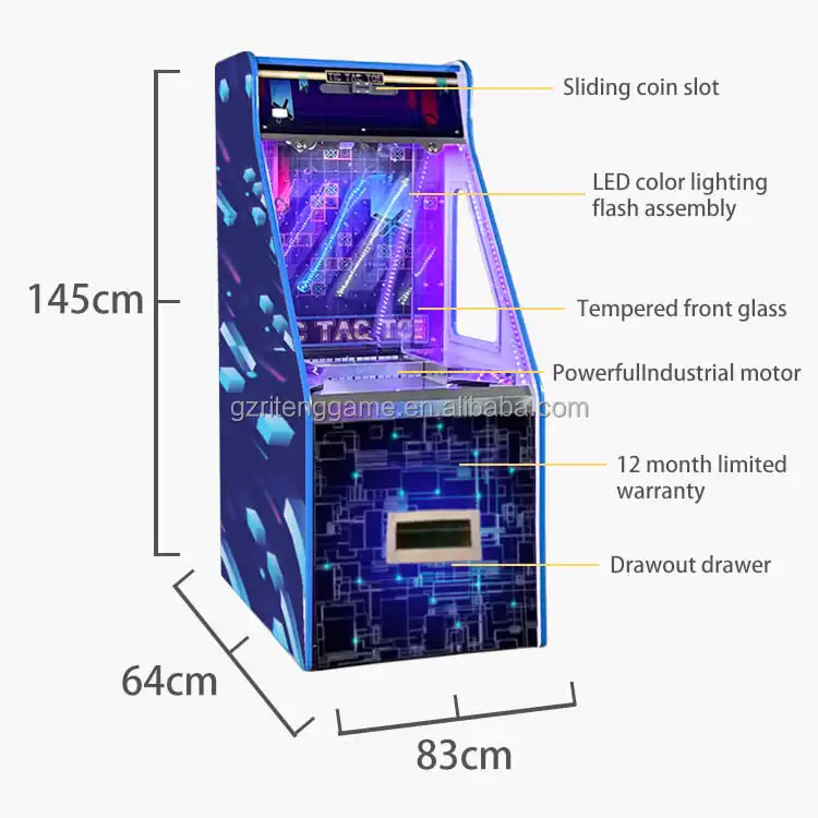 Mini Arcade Coin Pusher Kit Deluxe Pushin' Prizes Coin Pusher Quarter