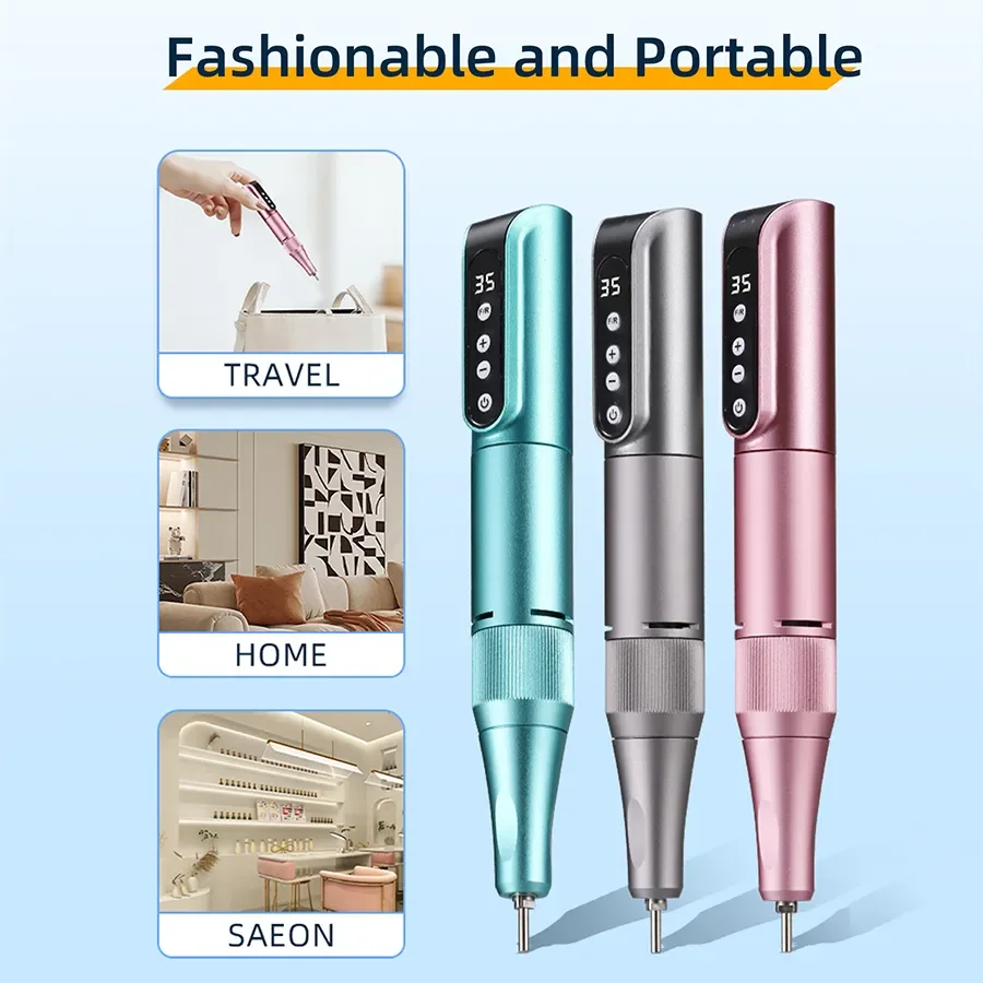 Duofu Professional High Power Gel Remover Pen Electric Nail Drill for Salon-Grade
