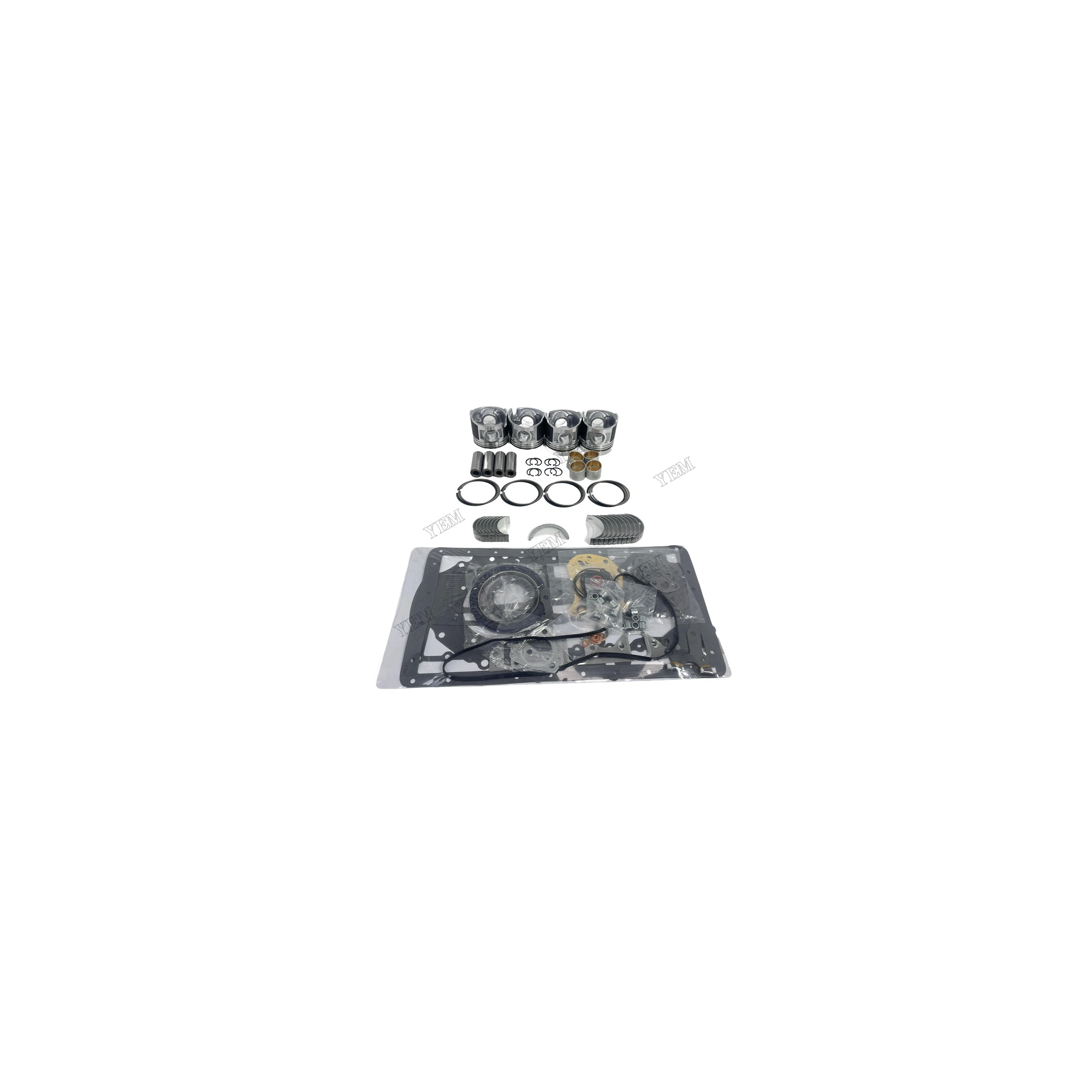 D04F Overhaul Kit With Cylinder Gaskets Piston Rings Bearings Compatible for Mitsubishi Engine Parts Factory