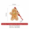 Pendentif bonhomme en pain d'épice vert 35g W215362