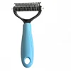 Large Blue Double-Sided Pet Hair Detaching Comb