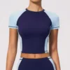 navy short sleeves