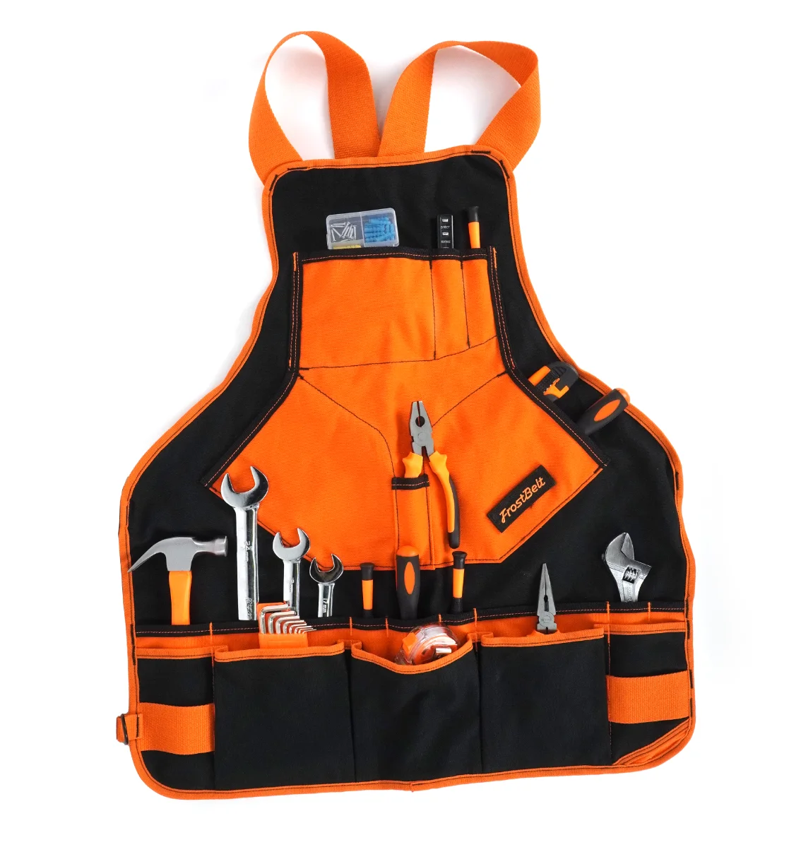 product tinyat new canvas tool apron heavy duty carpenter apron comfy woodworking apron convenient workshop apron-3